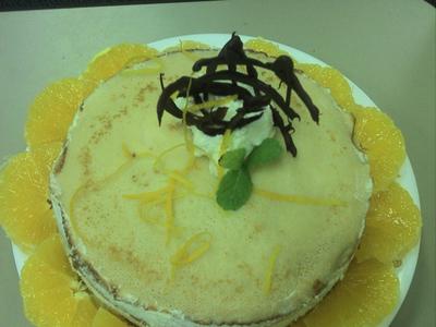 рецепт Блинный торт с апельсиновым ликером (Grand marnier)