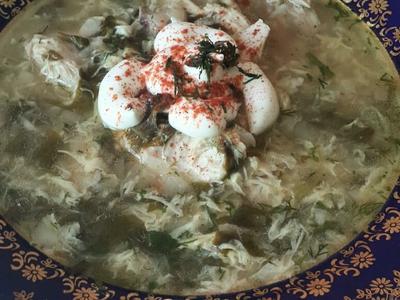 рецепт Куриный суп с щавелем