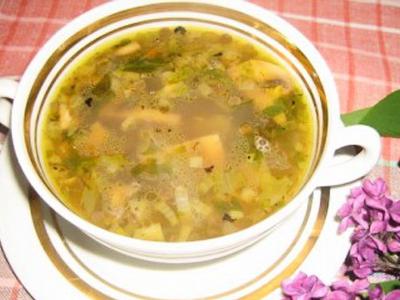 рецепт Утиный суп с чечевицей