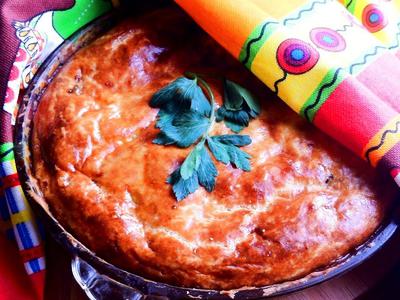 Пирог с грибами и киноа Пирог с грибами и киноа