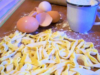 рецепт Паста домашняя яичная быстрого приготовления
