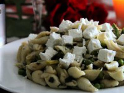  Asparagus and peas conchiglie -     