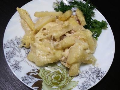 рецепт Картофель под сыром