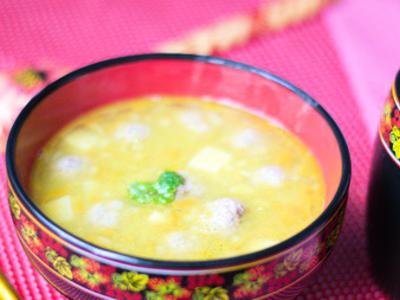 рецепт Гороховый суп с фрикадельками