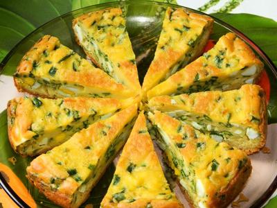 рецепт Пирог с яйцами и зеленым луком