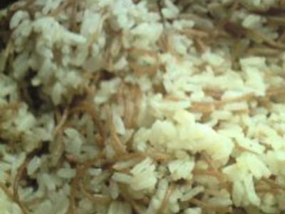 Рис  с мелкой вермишелью
