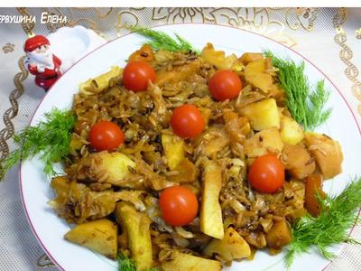 рецепт Овощное рагу с диким рисом и соевым соусом