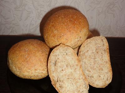 рецепт Булочки (хлеб) с отрубями