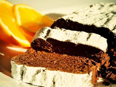 рецепт Шоколадно-апельсиновый пирог из фасоли