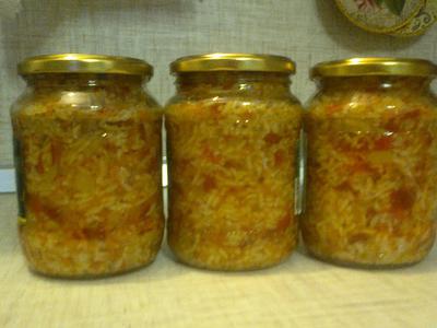 рецепт Салат консервированный с рисом