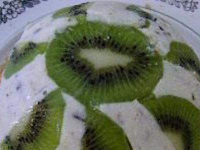 Творожный торт с киви Творожный торт с киви