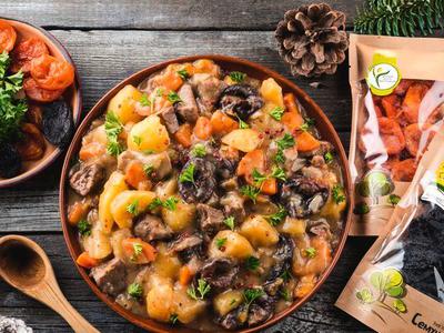 Жаркое из говядины с сухофруктами Жаркое из говядины с сухофруктами