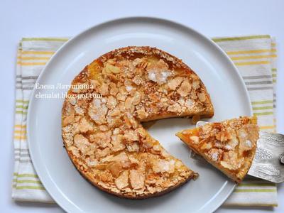 рецепт Нежный яблочно-грушевый пирог с хрустящей корочкой