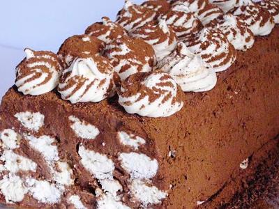 рецепт Шоколадный торт мороженое с меренгами