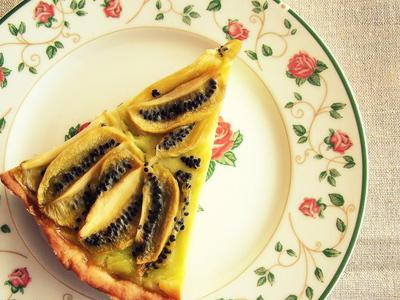      (Kiwi Custard Tart)