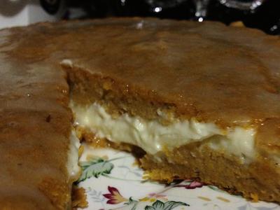    c   (Pumpkin Pie with mascarpone filling)