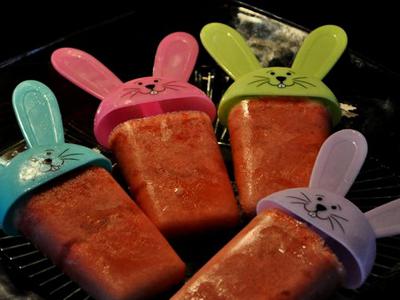   -Strawberry Orange Popsicles